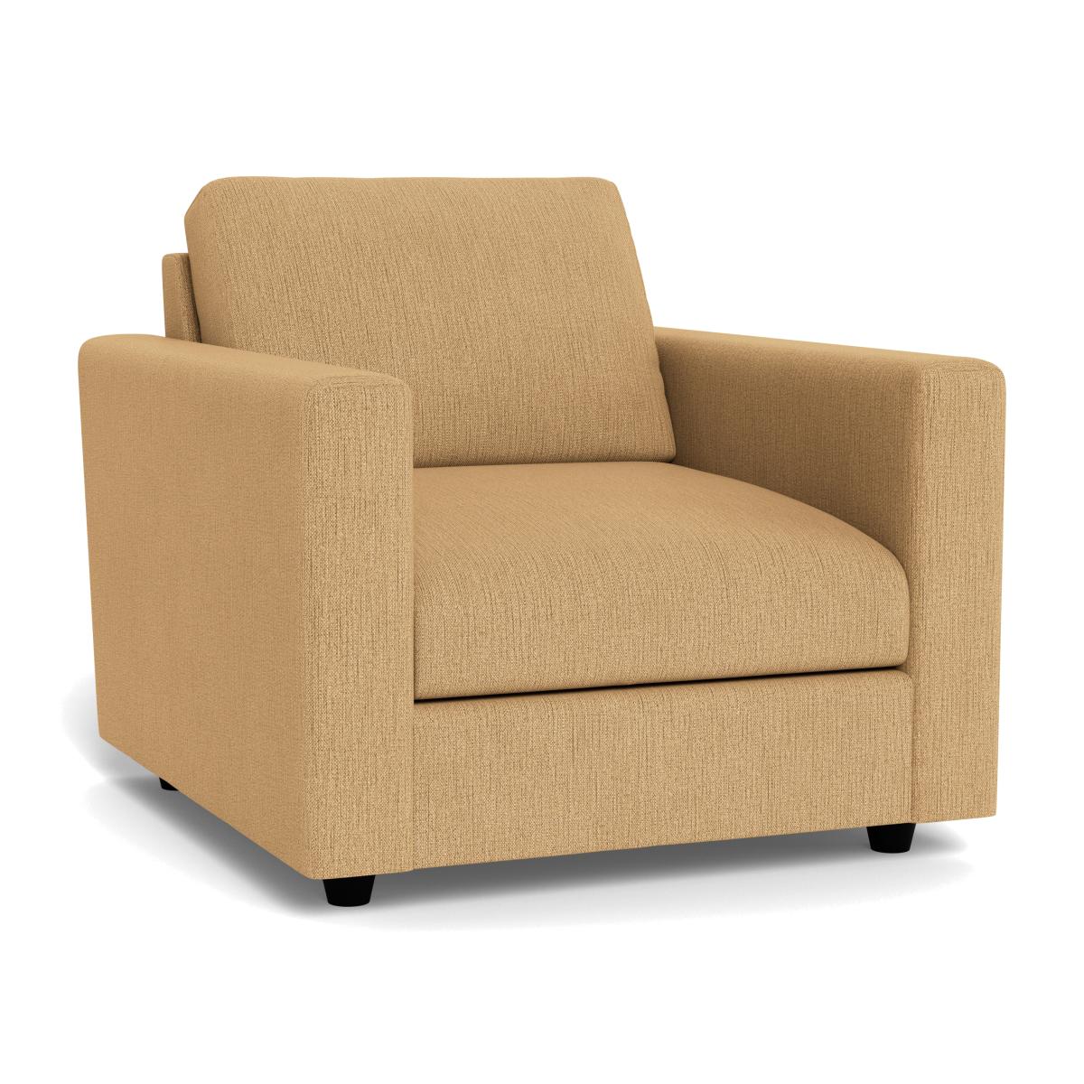 Heal's Nimbus II Armchair Smart Linen Mix Sand Black Feet – image 1