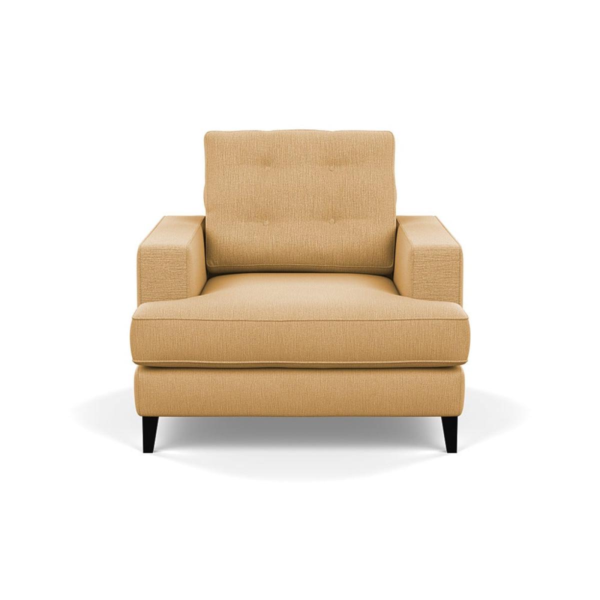 Heal's Mistral Armchair Smart Linen Mix Sand Black Feet – image 2