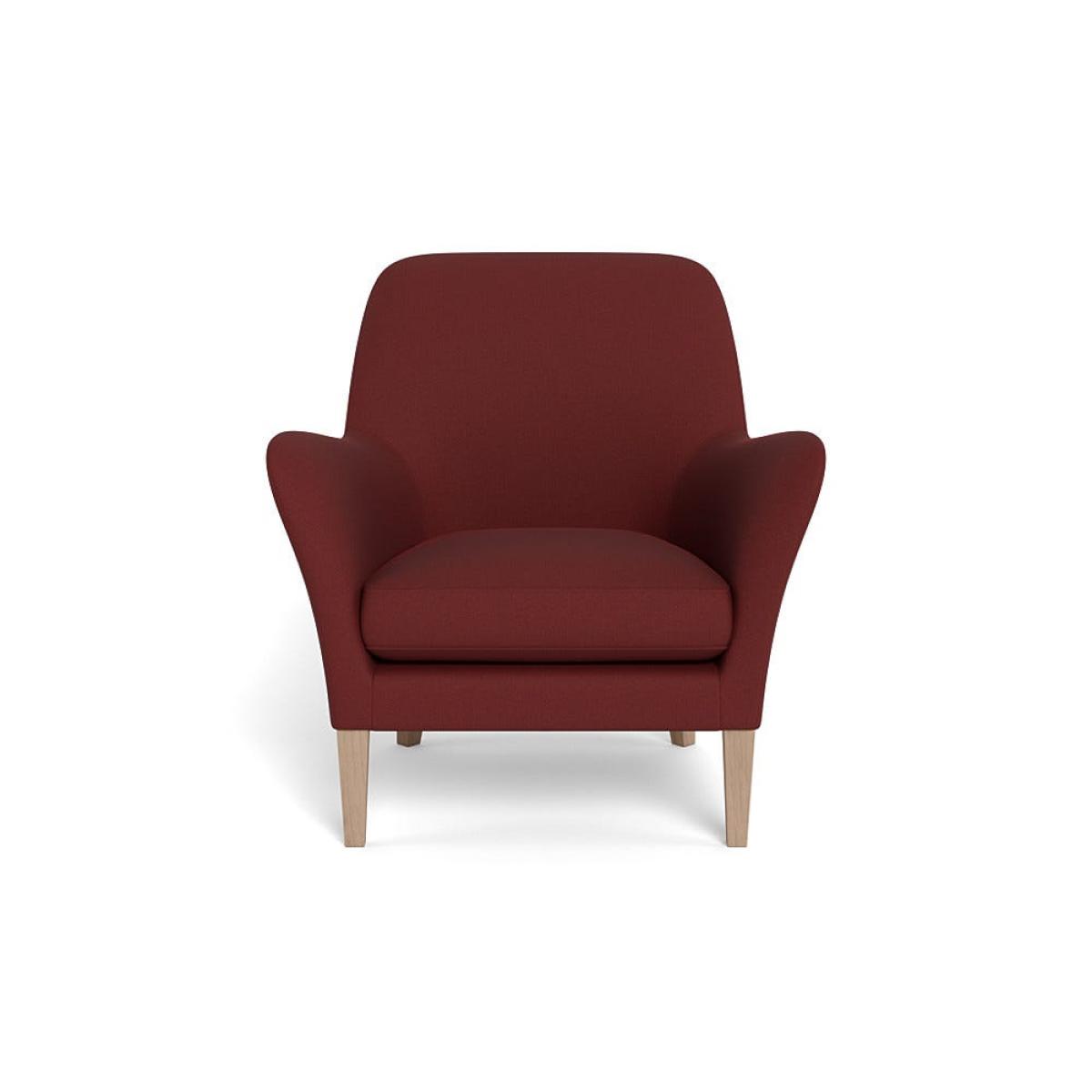 Heal's Wallis Armchair Capelo Linen-Cotton Etruscan Red Natural Feet – image 2