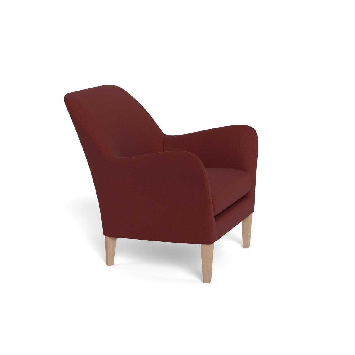 Heal's Wallis Armchair Capelo Linen-Cotton Etruscan Red Natural Feet – image 3