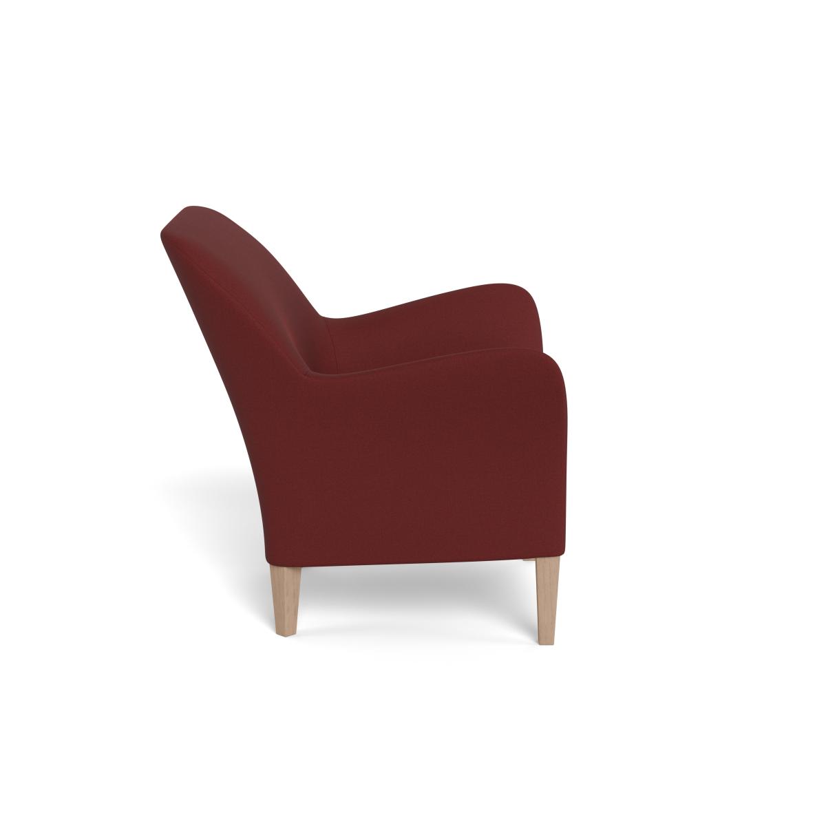 Heal's Wallis Armchair Capelo Linen-Cotton Etruscan Red Natural Feet – image 4