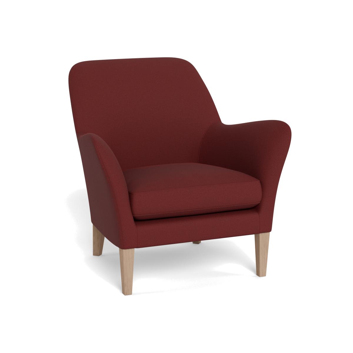 Heal's Wallis Armchair Capelo Linen-Cotton Etruscan Red Natural Feet – image 1