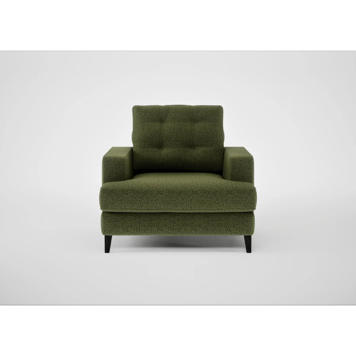 Heal's Mistral Armchair Cotton Velvet Evergreen Natural Feet – image 3