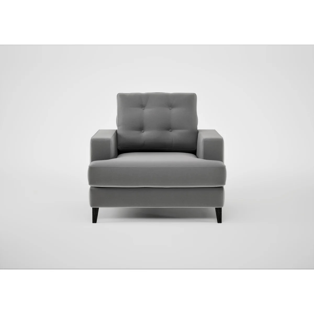 Heal's Mistral Armchair Cotton Velvet Evergreen Natural Feet – image 5