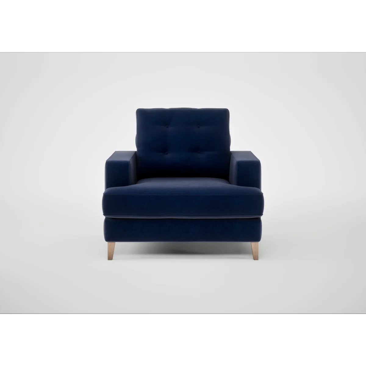 Heal's Mistral Armchair Cotton Velvet Evergreen Natural Feet – image 10