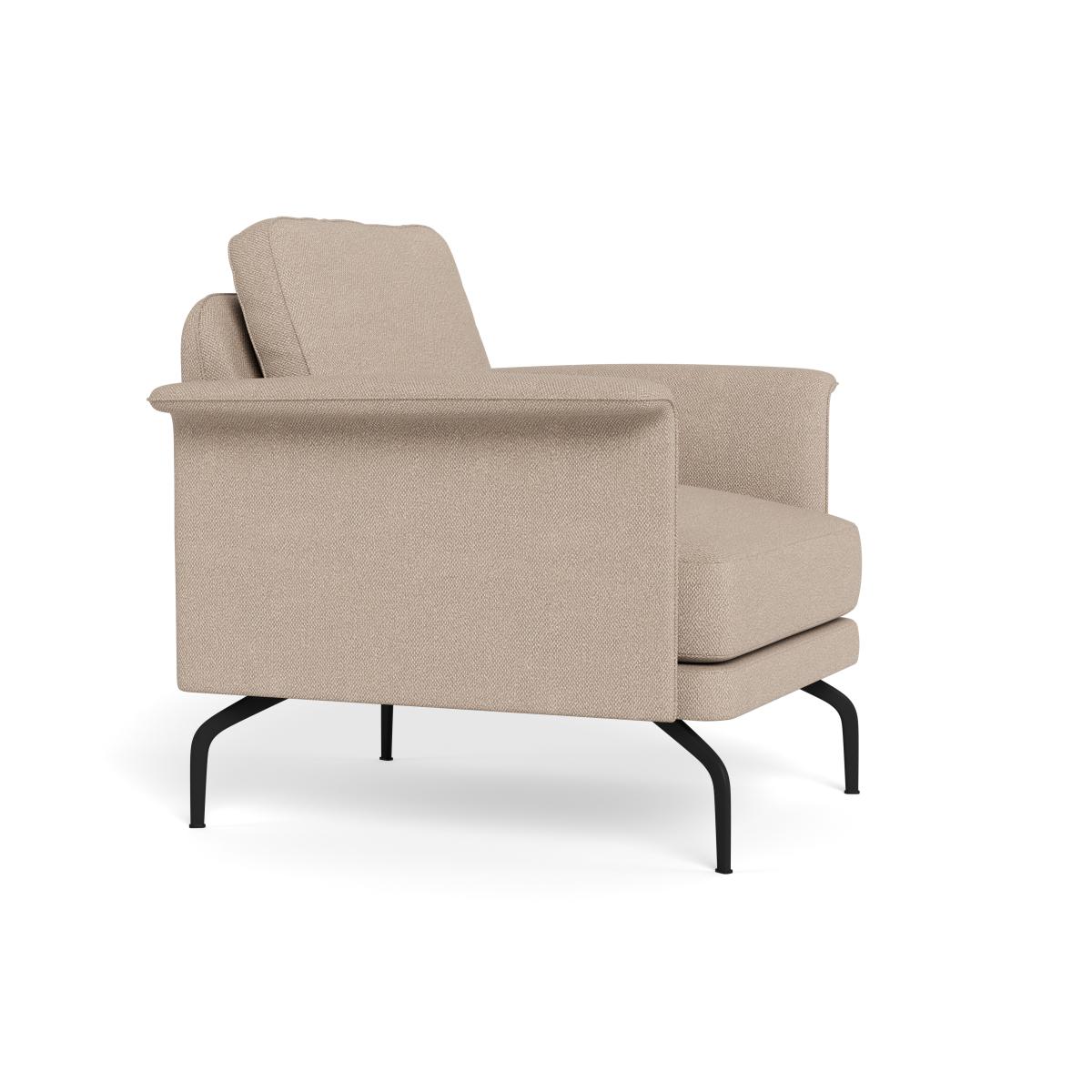 Heal's Iver Armchair Boucle Tweed Pearl Black Feet – image 2