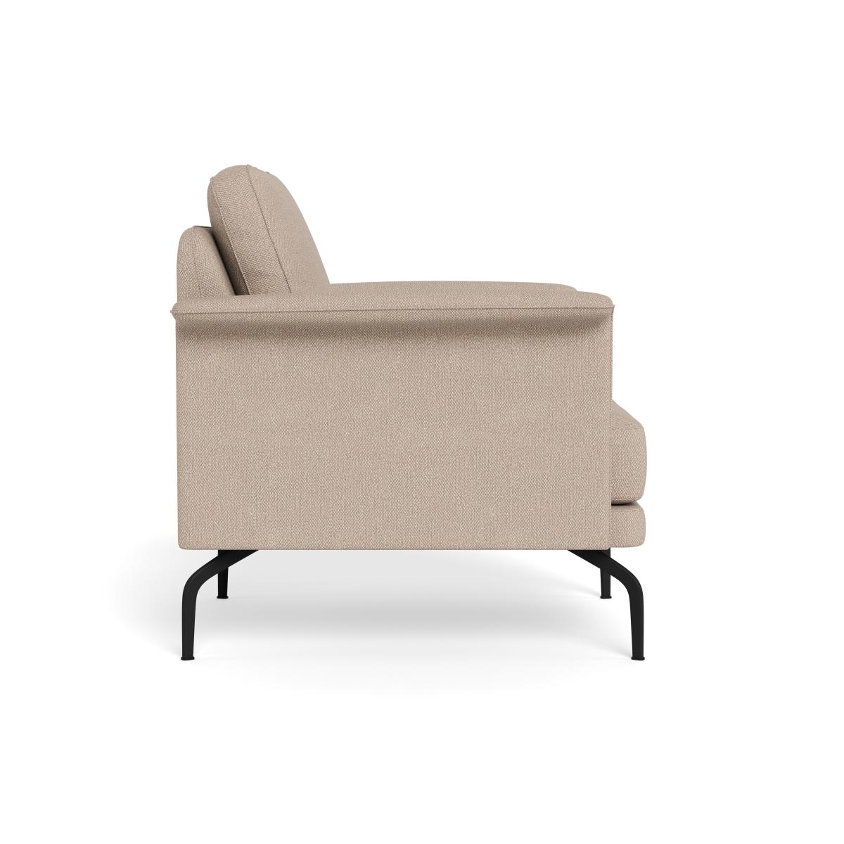 Heal's Iver Armchair Boucle Tweed Pearl Black Feet – image 3