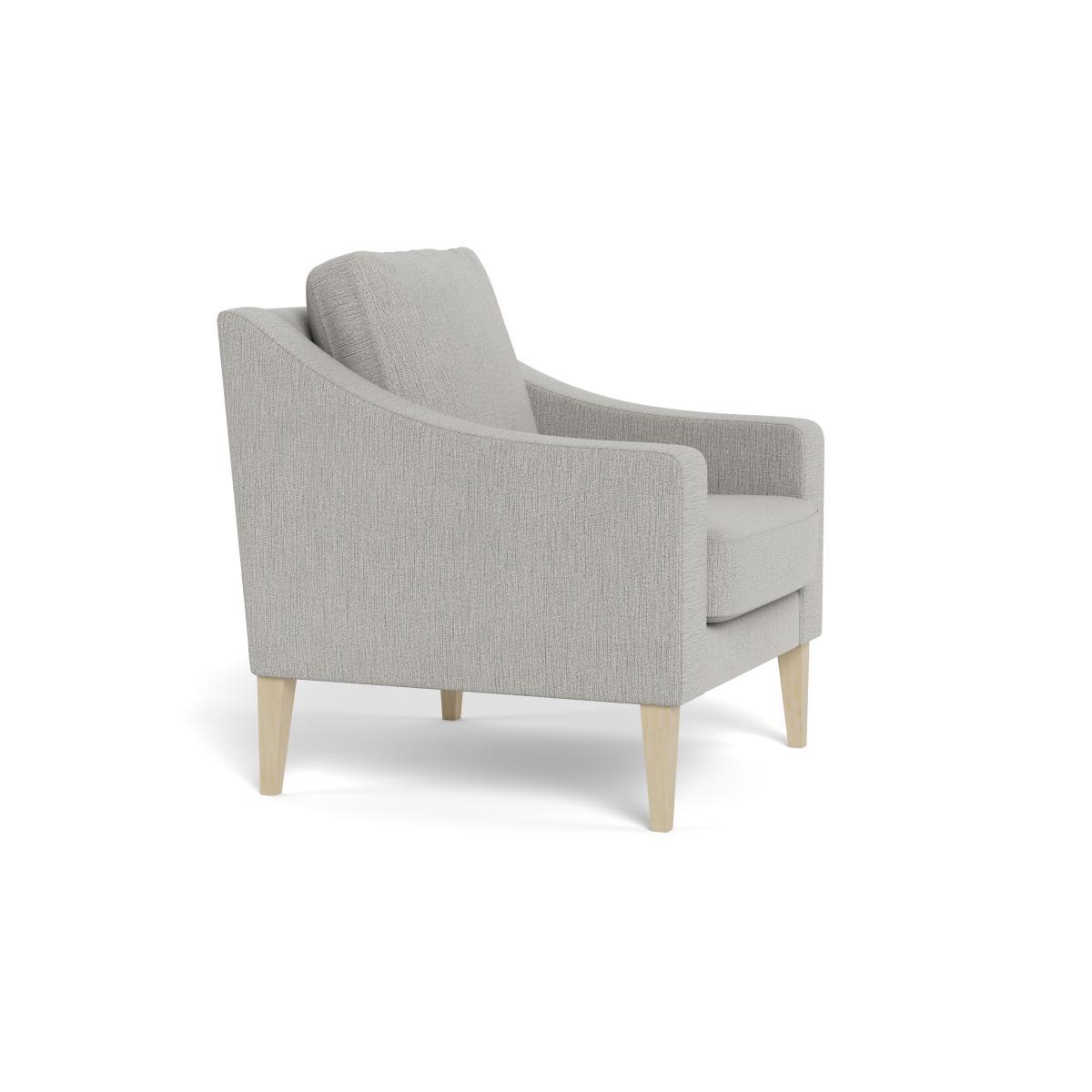Heal's Richmond Armchair Smart Linen Mix Silver Black Feet - Heal's UK Furniture – image 2