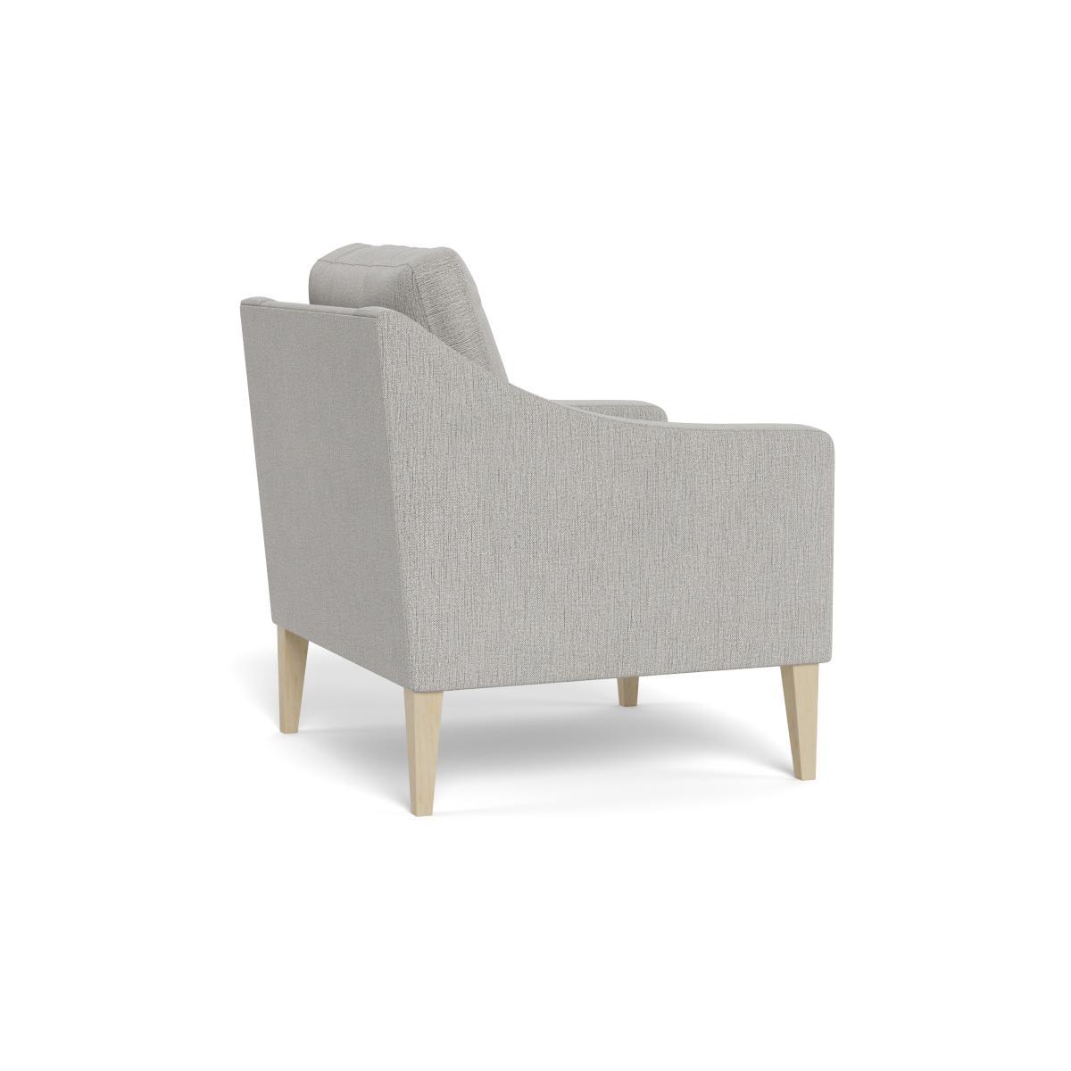 Heal's Richmond Armchair Smart Linen Mix Silver Black Feet - Heal's UK Furniture – image 4