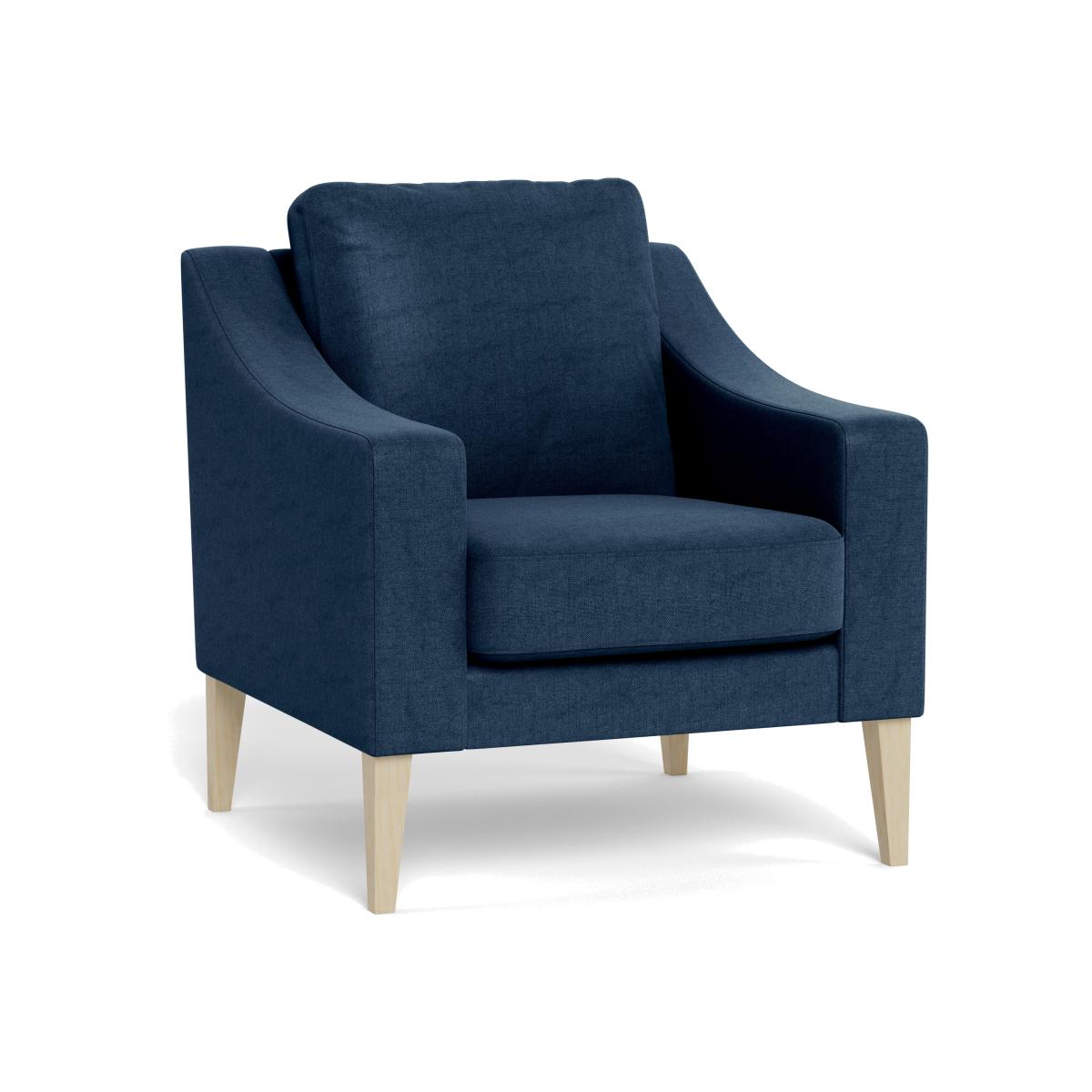 Heal's Richmond Armchair Capelo Linen-Cotton Ink Spot Natural Feet – image 1