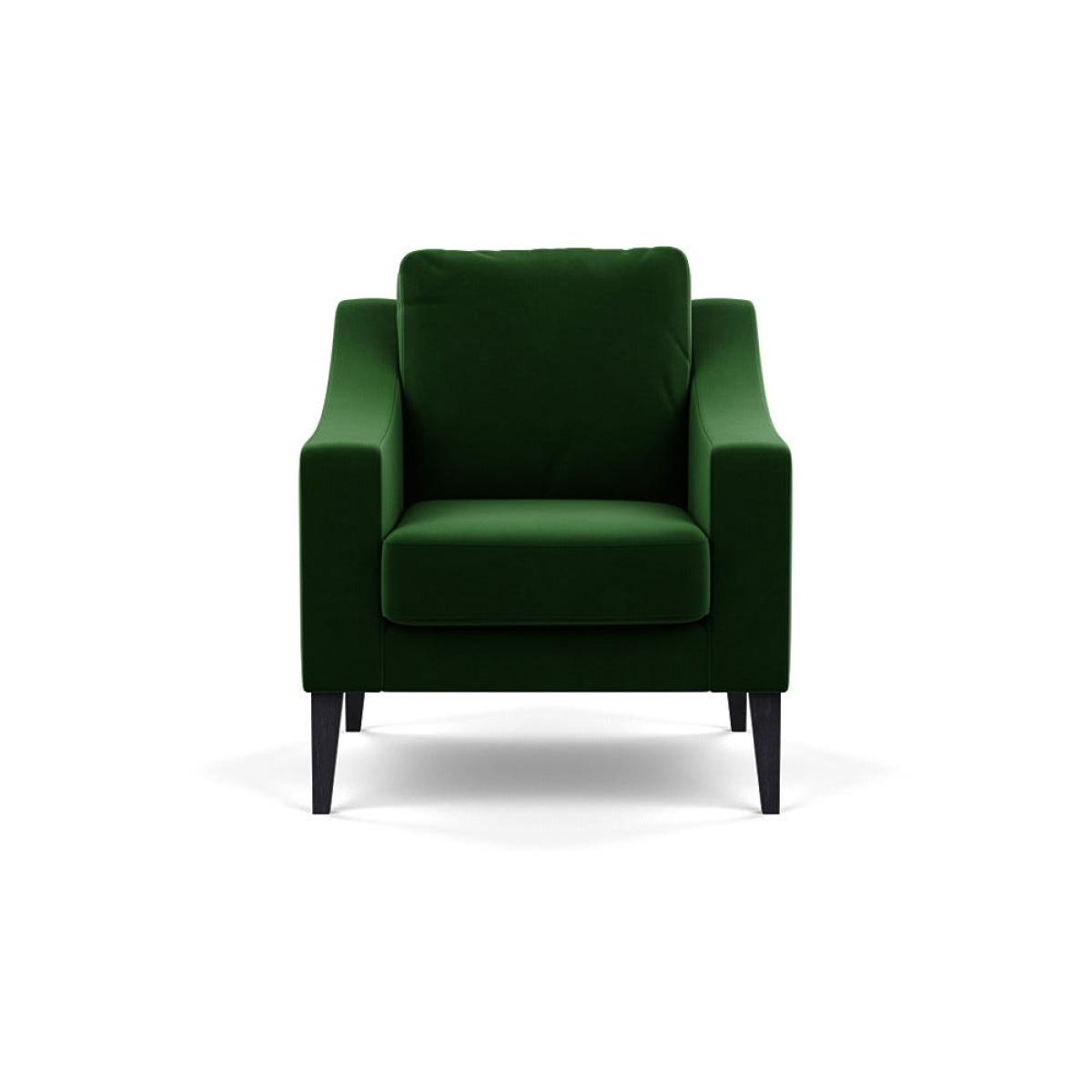 Heal's Richmond Armchair Smart Velvet Forest Black Feet – image 2