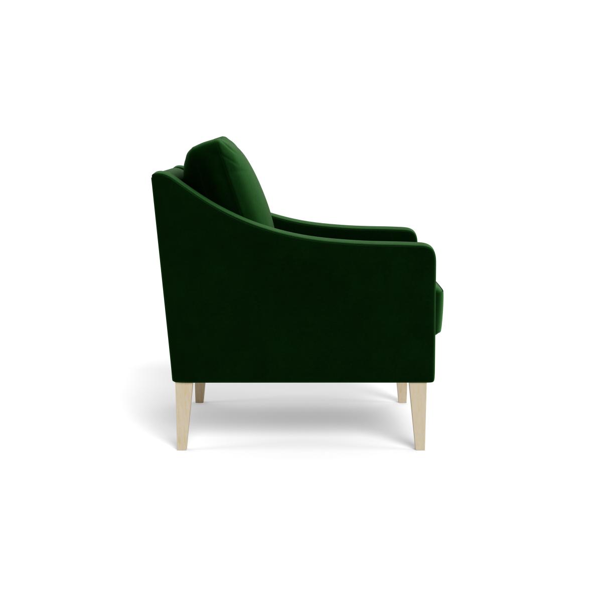 Heal's Richmond Armchair Smart Velvet Forest Black Feet – image 4