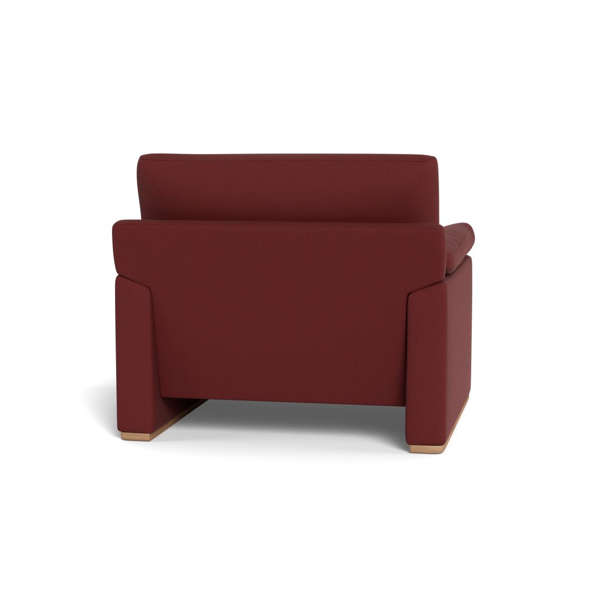 Heal's Paris II Armchair Capelo Linen-Cotton Etruscan Red Natural Feet – image 6