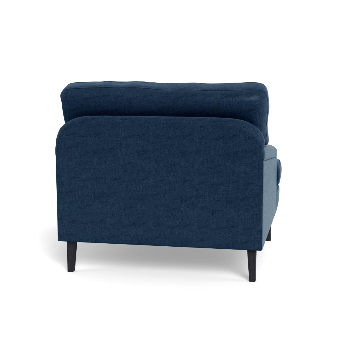 Heal's Stanton Armchair Capelo Linen-Cotton Inkspot Black Feet – image 6