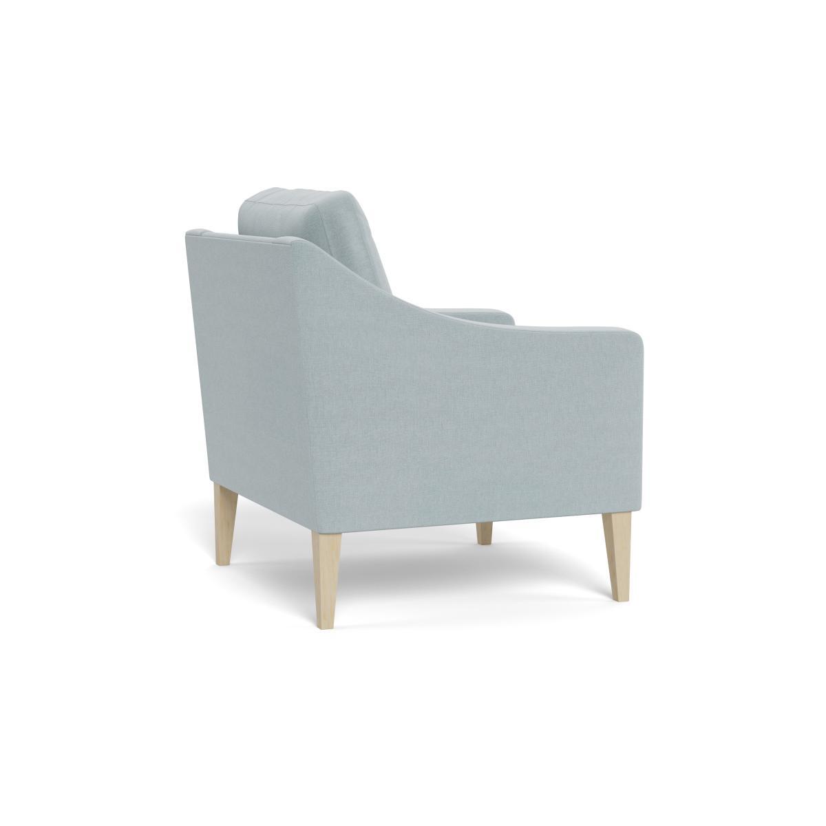 Heal's Richmond Armchair Brushed Cotton Mist Natural Feet - Heal's UK Furniture – image 4
