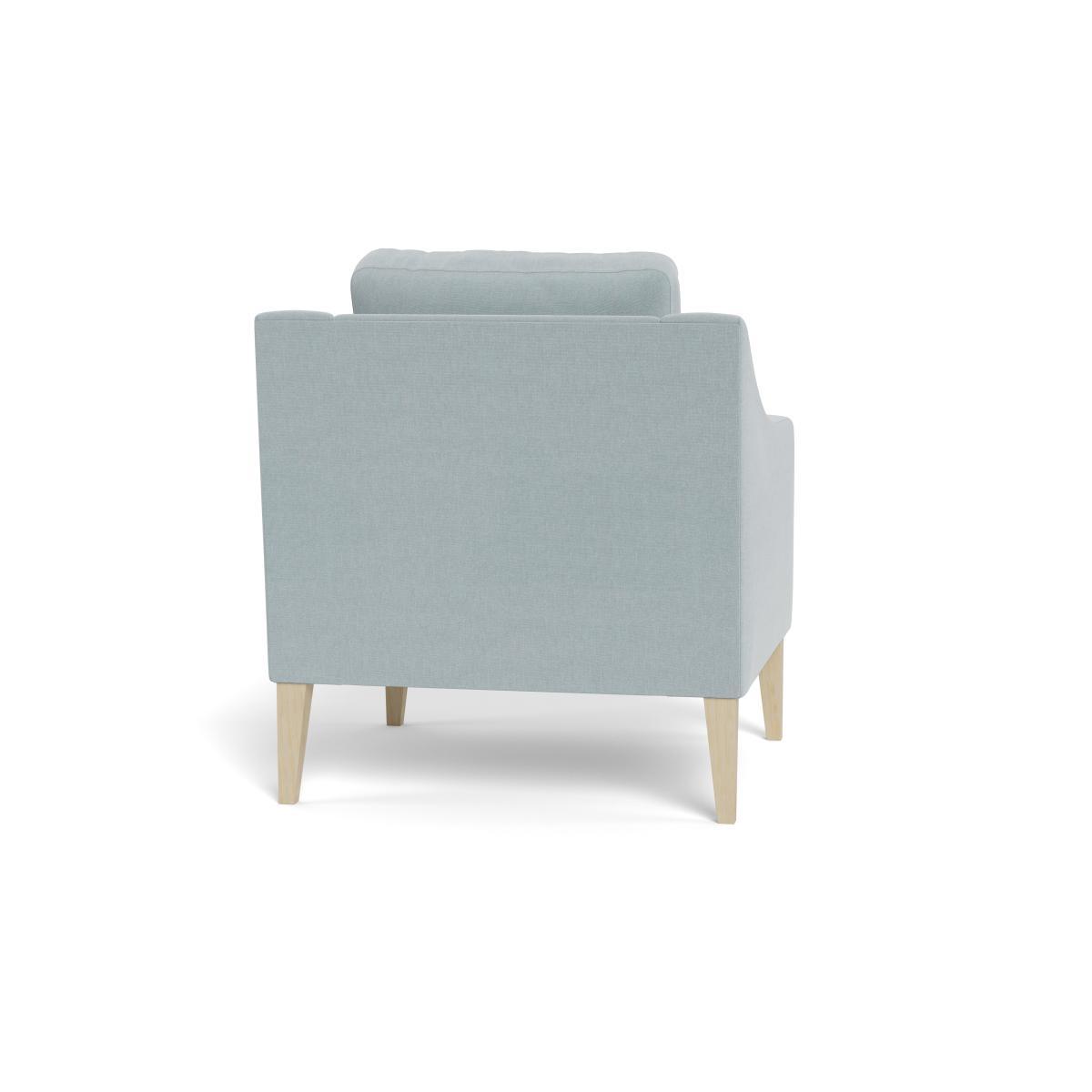 Heal's Richmond Armchair Brushed Cotton Mist Natural Feet - Heal's UK Furniture – image 5