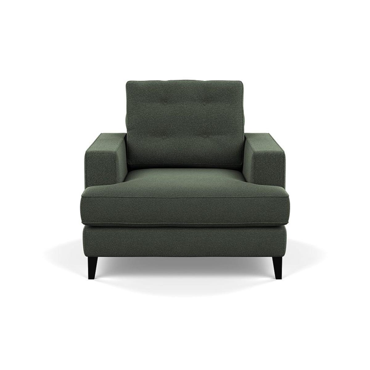 Heal's Mistral Armchair Textured Boucle Fern Black Feet – image 2