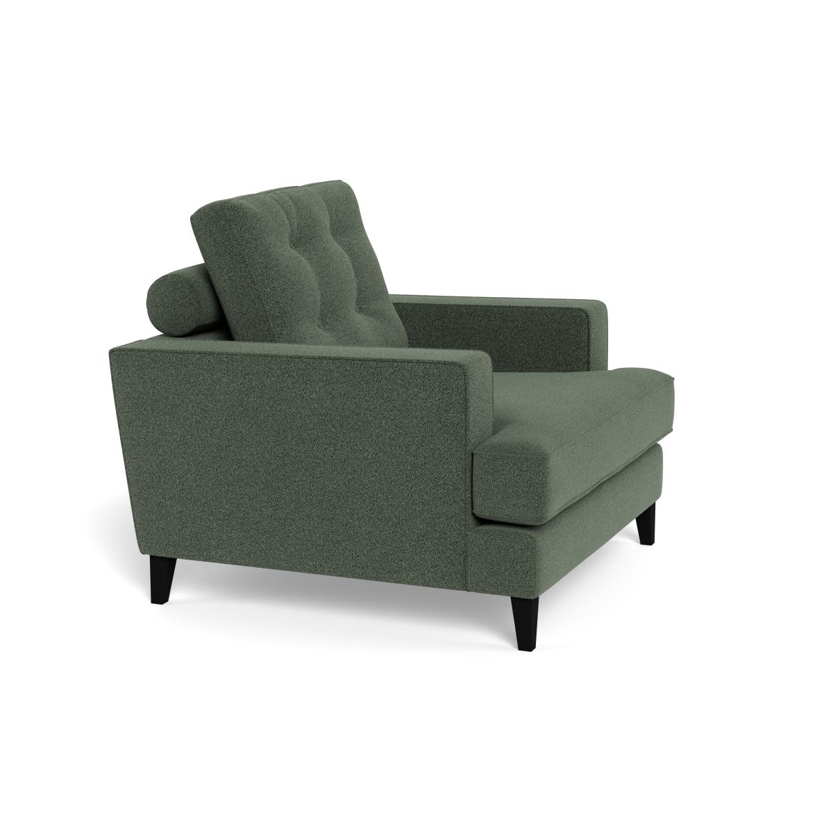 Heal's Mistral Armchair Textured Boucle Fern Black Feet – image 3