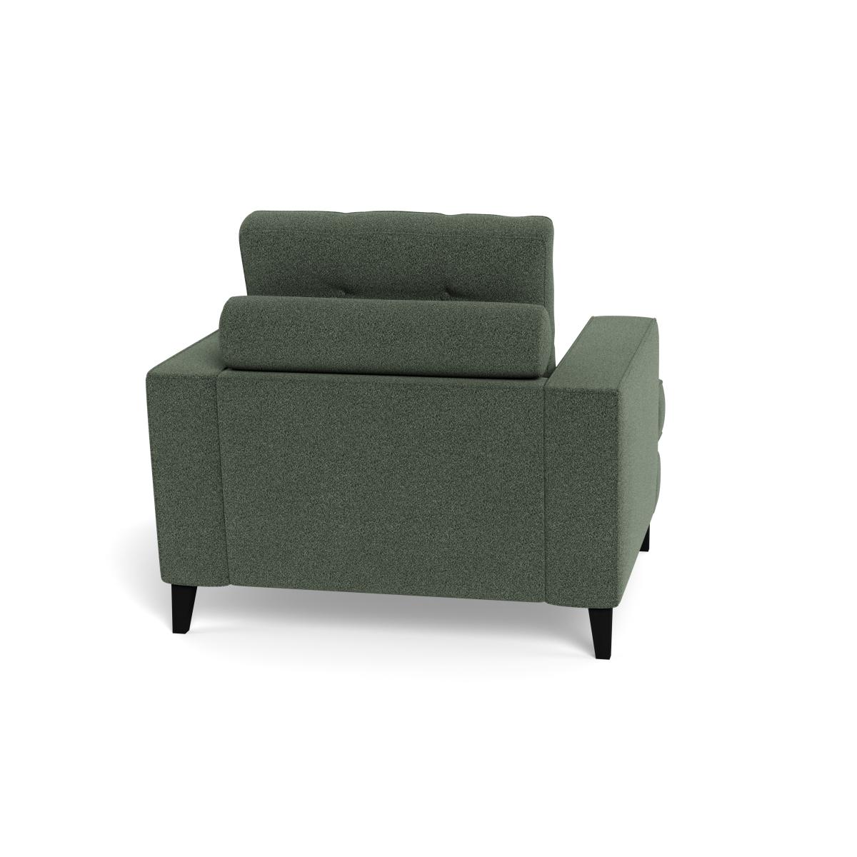 Heal's Mistral Armchair Textured Boucle Fern Black Feet – image 6