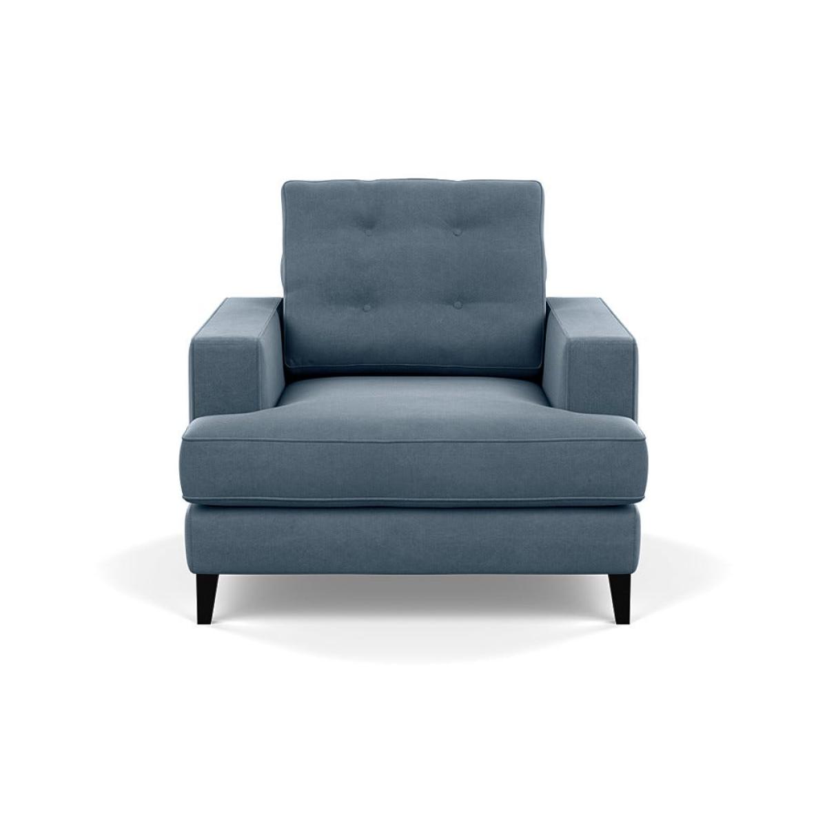 Heal's Mistral Armchair Capelo Linen-Cotton Mineral Black Feet – image 2