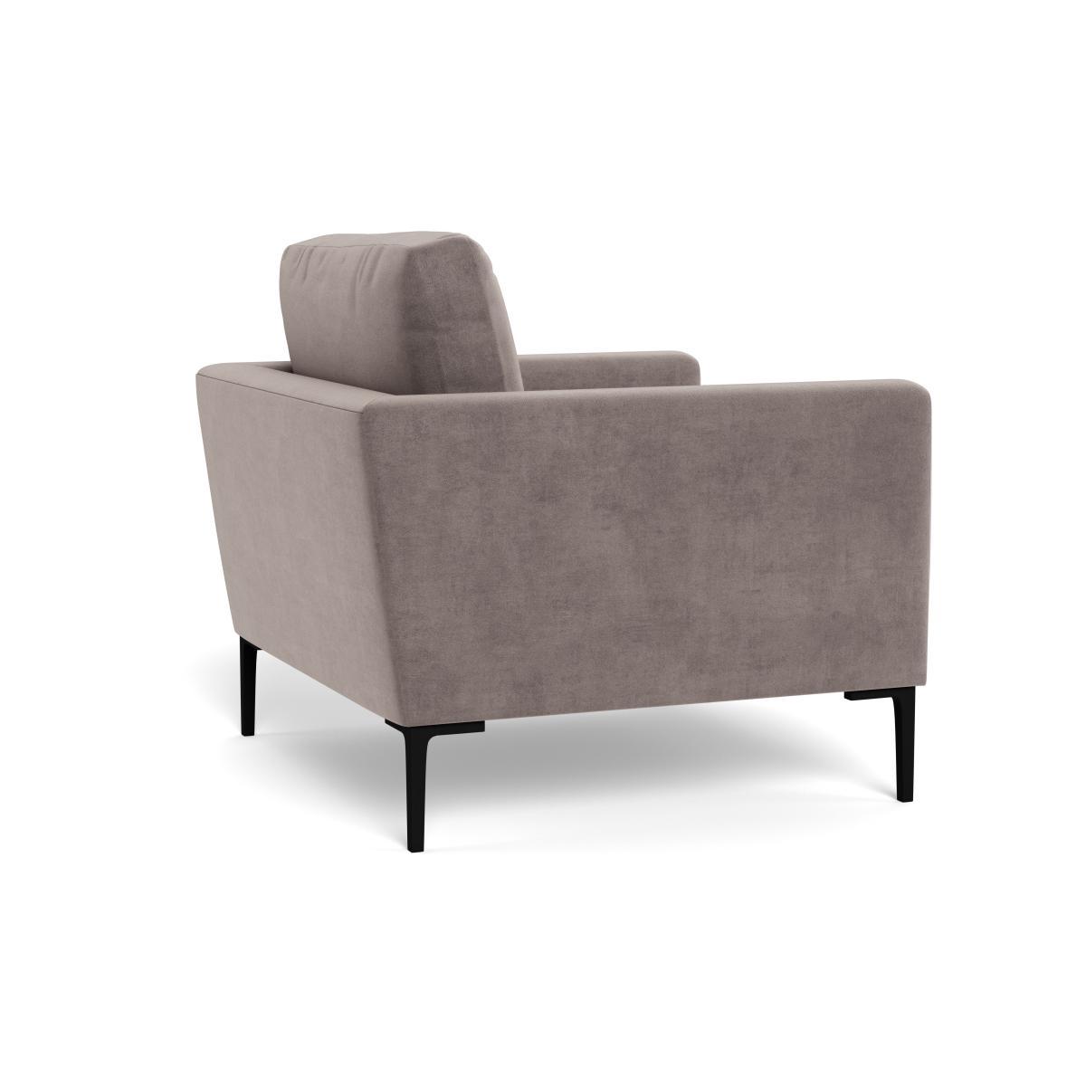 Heal's Eton Armchair Smart Luxe Velvet Mushroom Brass Feet - Heal's UK Furniture – image 4