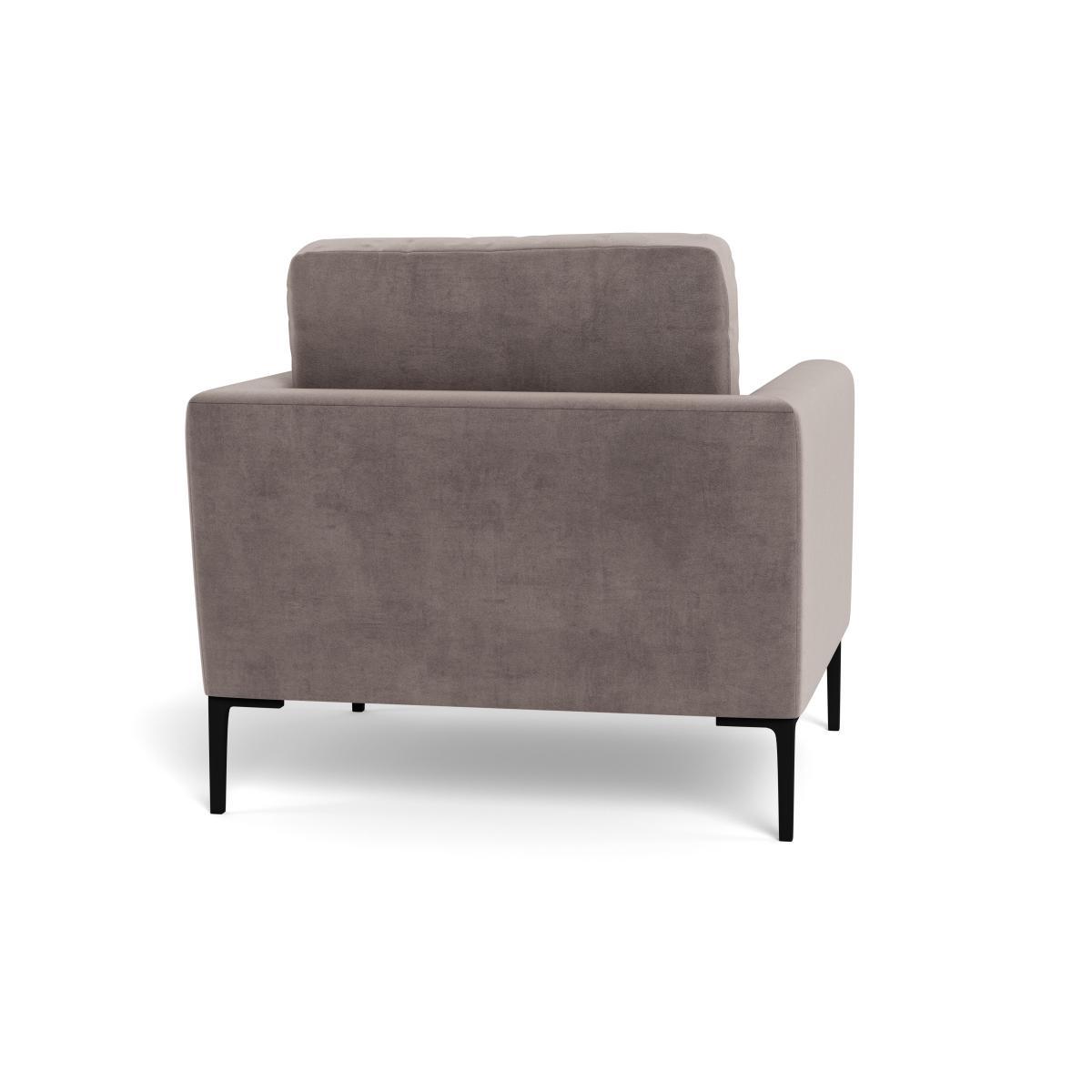 Heal's Eton Armchair Smart Luxe Velvet Mushroom Brass Feet - Heal's UK Furniture – image 5