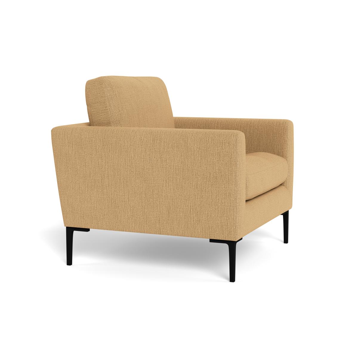 Heal's Eton Armchair Smart Linen Mix Sand Black Feet – image 3
