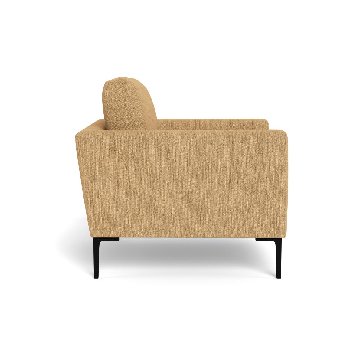 Heal's Eton Armchair Smart Linen Mix Sand Black Feet – image 4