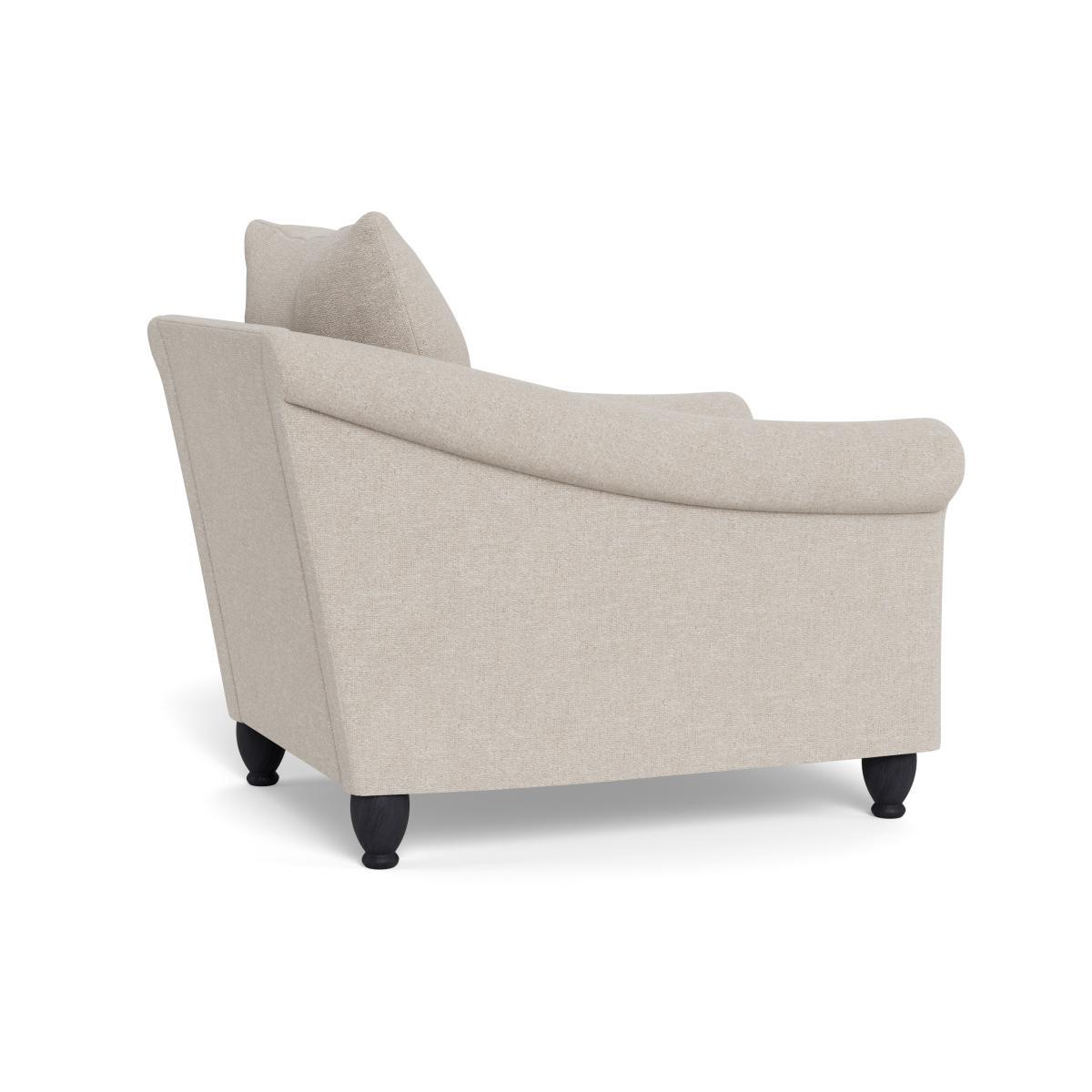 Heal's Devon Armchair Texture Limestone Black Stain Beech Feet - Heal's UK Furniture – image 4