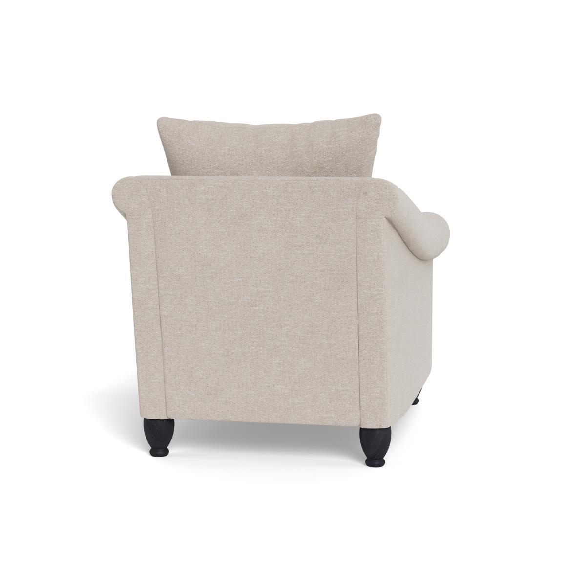 Heal's Devon Armchair Texture Limestone Black Stain Beech Feet - Heal's UK Furniture – image 5