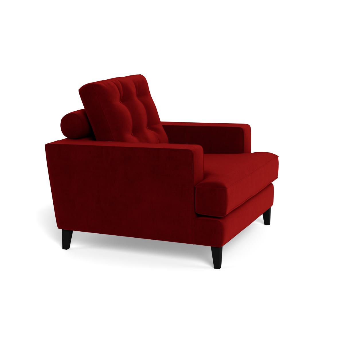 Heal's Mistral Armchair Smart Luxe Velvet Mulberry Black Feet – image 3