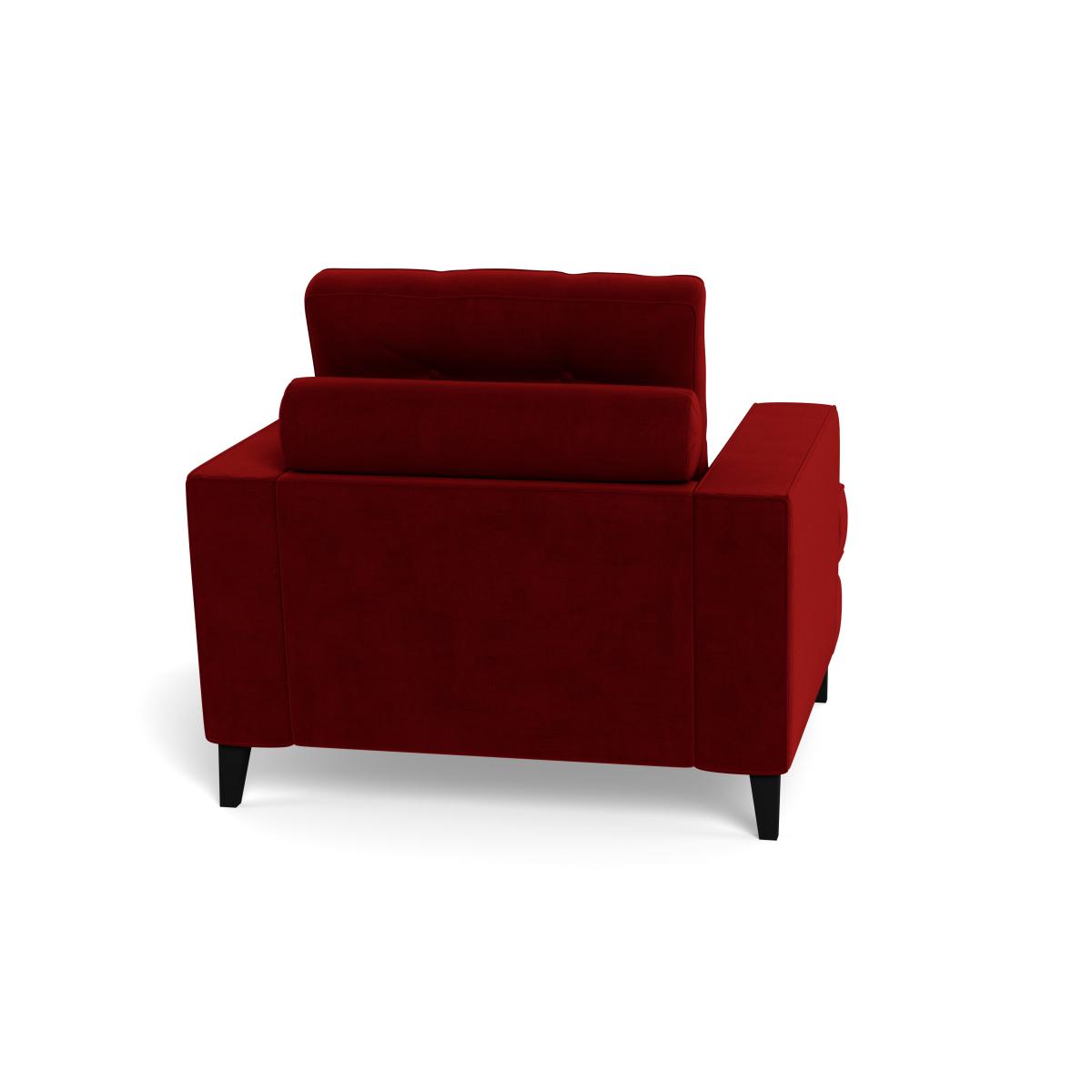 Heal's Mistral Armchair Smart Luxe Velvet Mulberry Black Feet – image 6