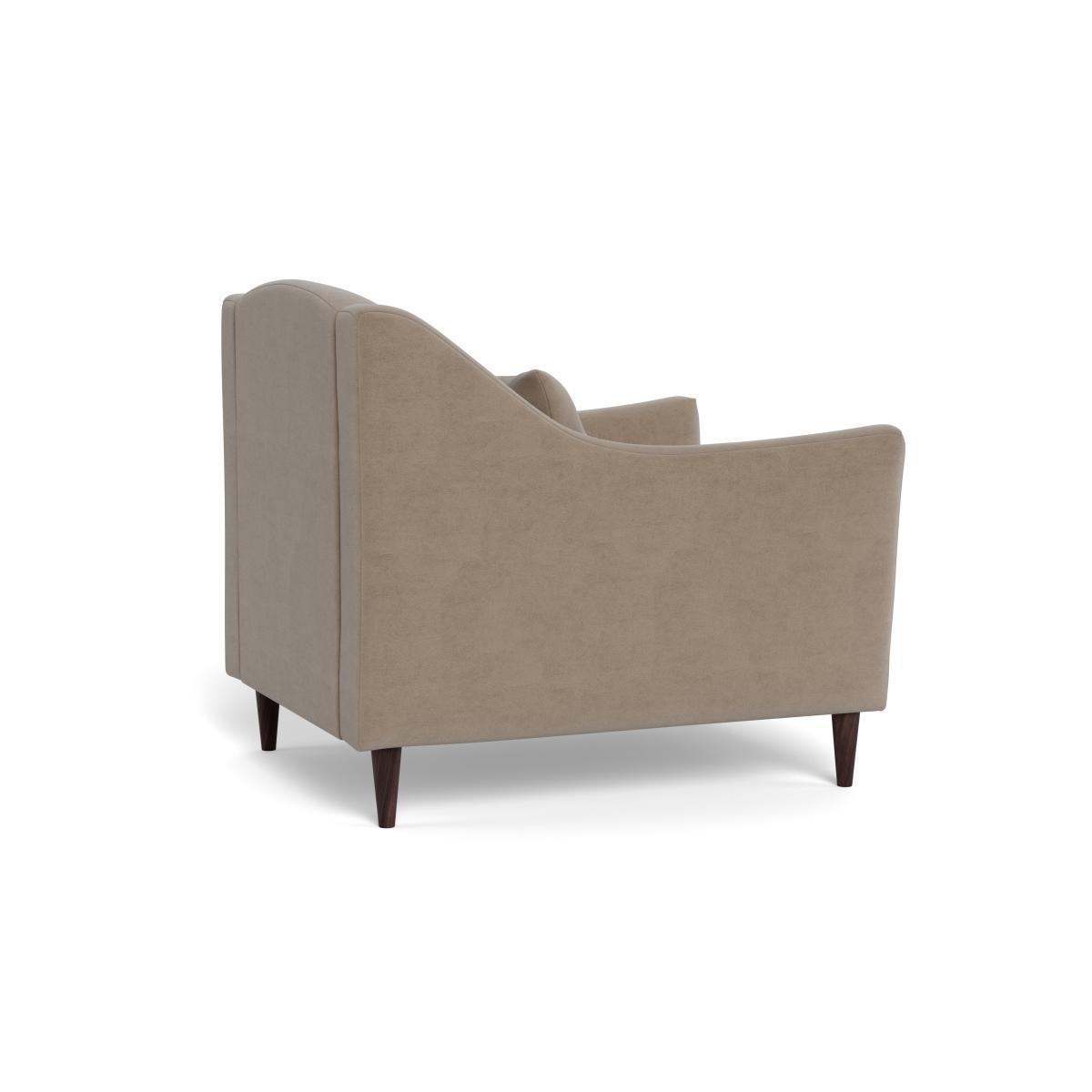 Heal's Somerset Armchair Smart Velvet Dove - Heal's UK Furniture – image 4