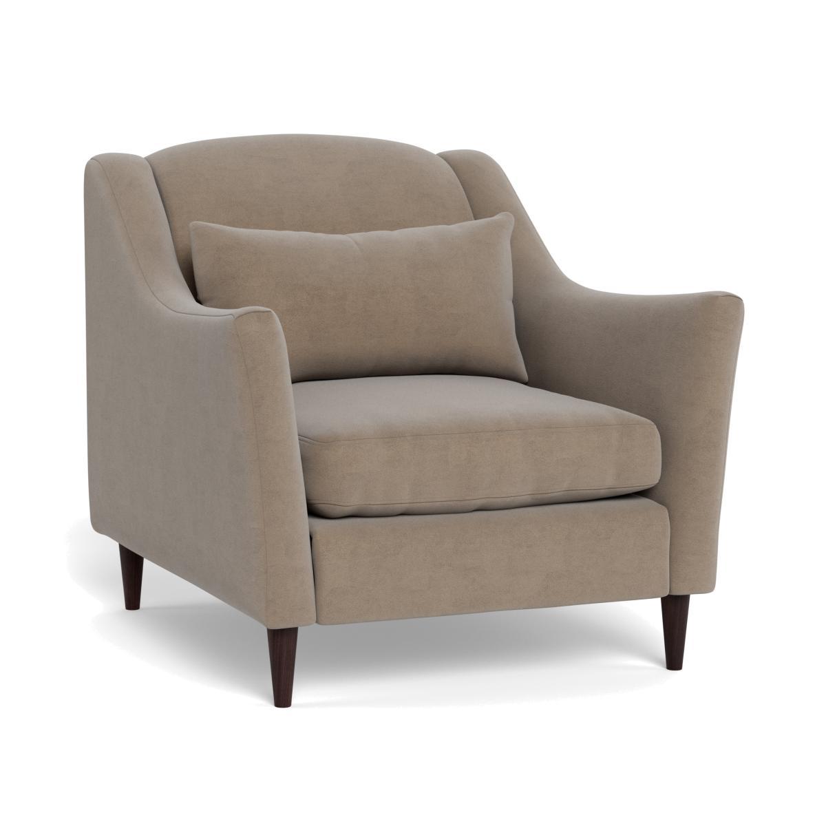 Heal's Somerset Armchair Smart Velvet Dove - Heal's UK Furniture – image 1