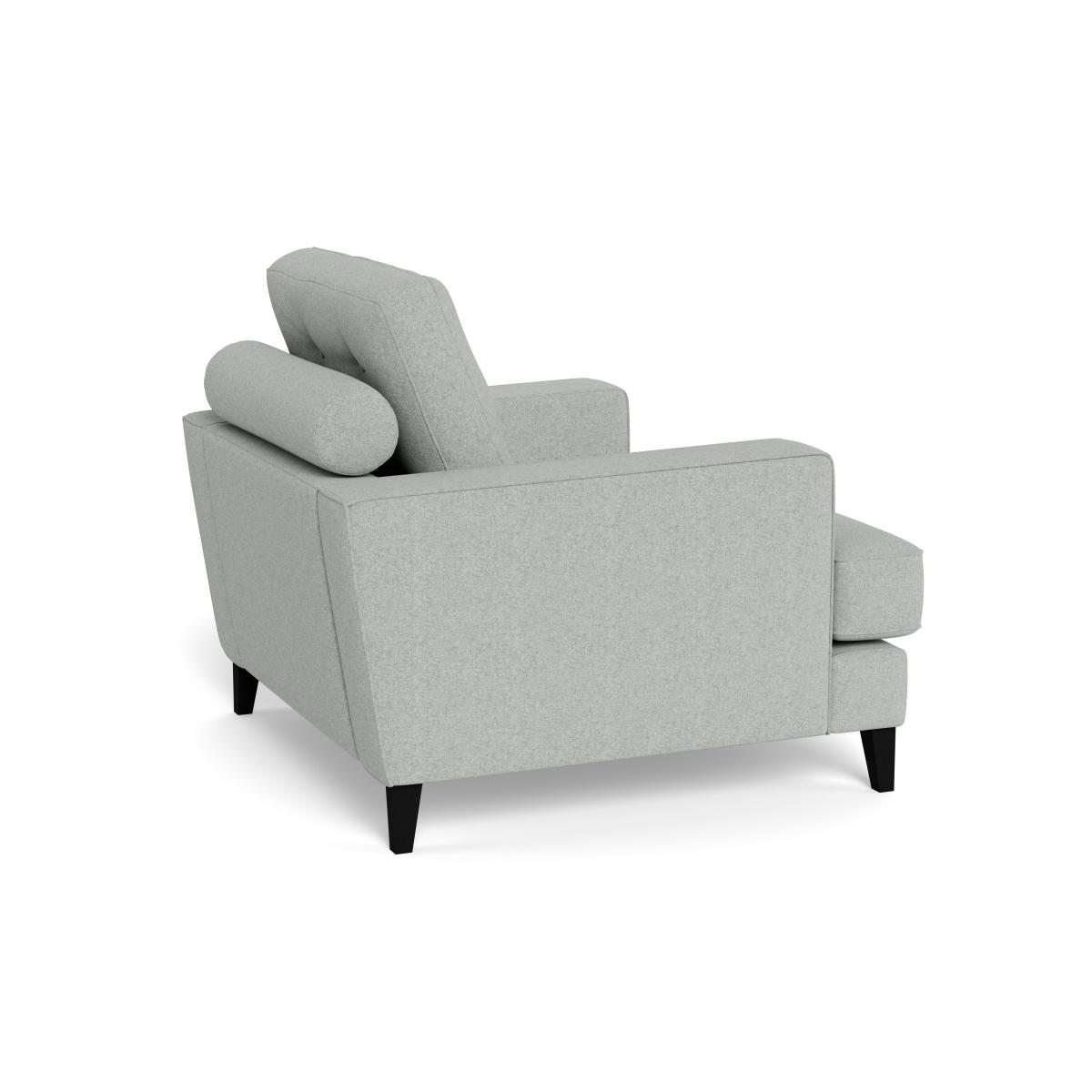 Heal's Mistral Armchair Melton Wool Limestone Natural Feet – image 5