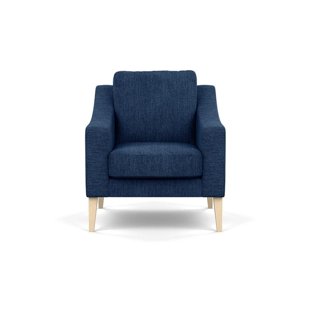 Heal's Richmond Armchair Smart Luxe Velvet Ocean Black Feet - Heal's UK Furniture – image 110