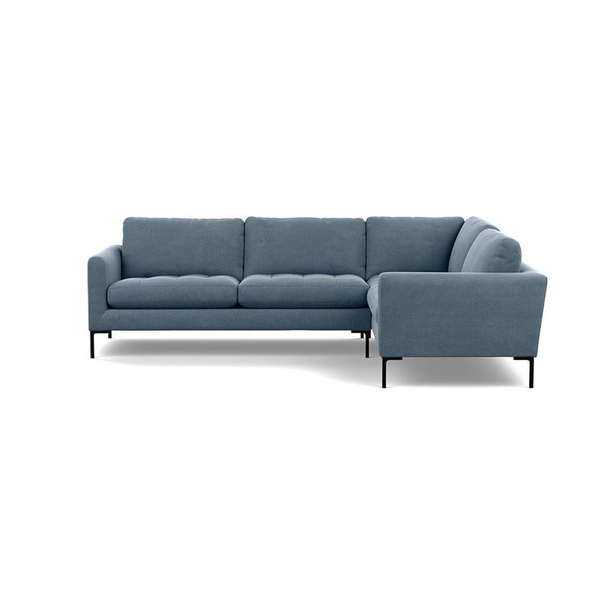 Heal's Richmond Armchair Smart Luxe Velvet Ocean Black Feet - Heal's UK Furniture – image 12