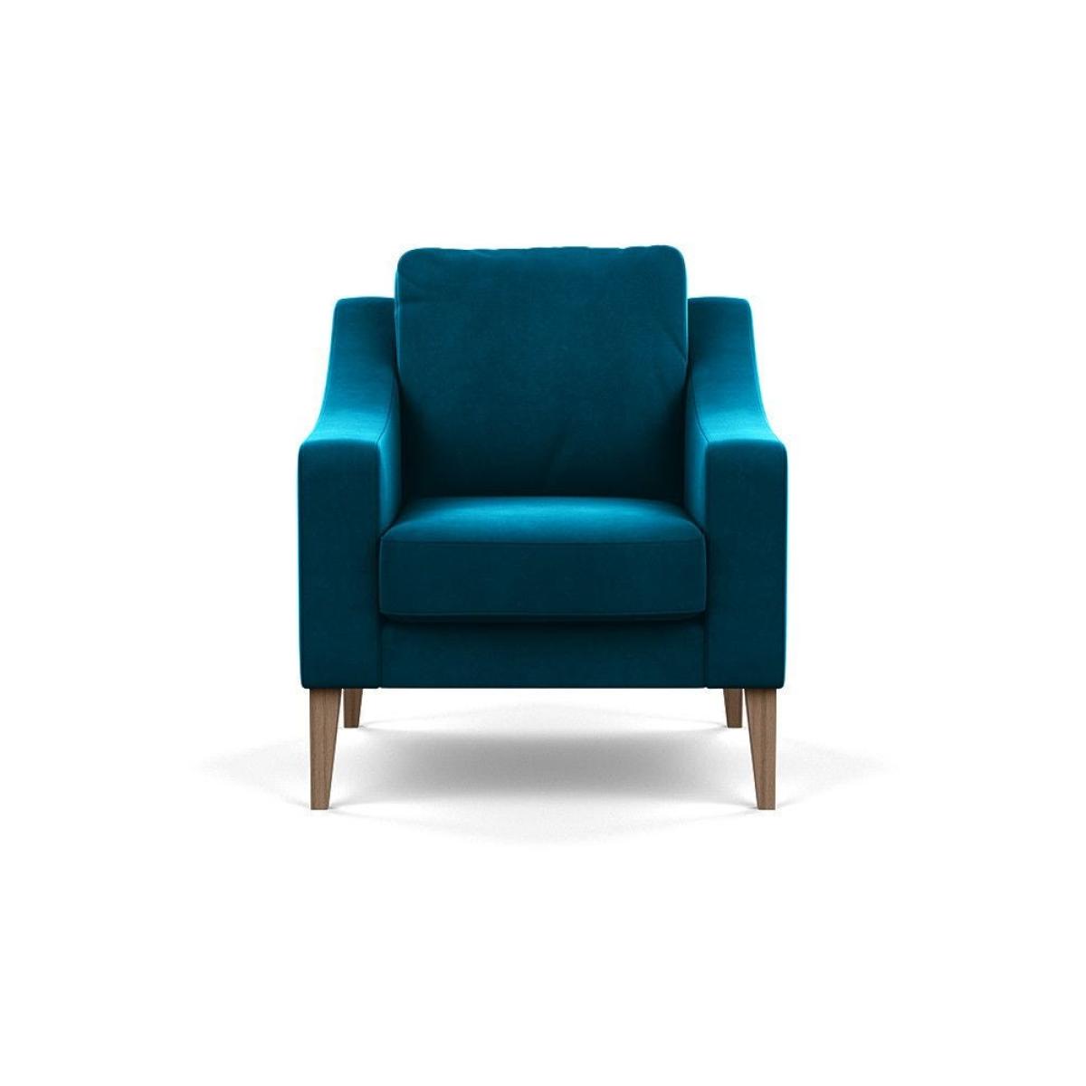 Heal's Richmond Armchair Smart Luxe Velvet Ocean Black Feet - Heal's UK Furniture – image 111
