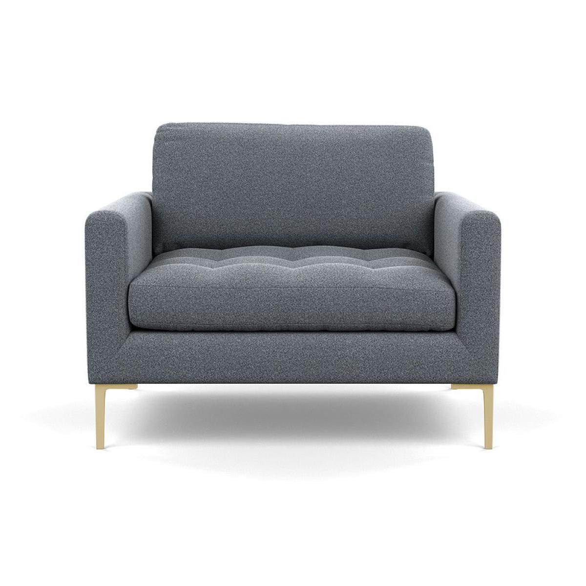 Heal's Richmond Armchair Smart Luxe Velvet Ocean Black Feet - Heal's UK Furniture – image 113