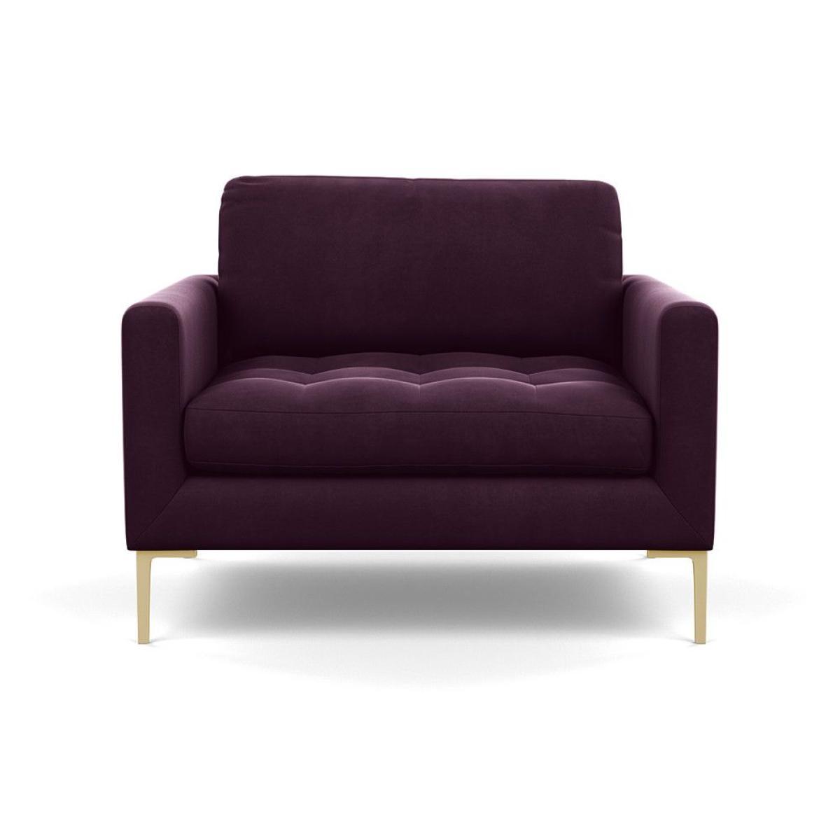 Heal's Richmond Armchair Smart Luxe Velvet Ocean Black Feet - Heal's UK Furniture – image 114