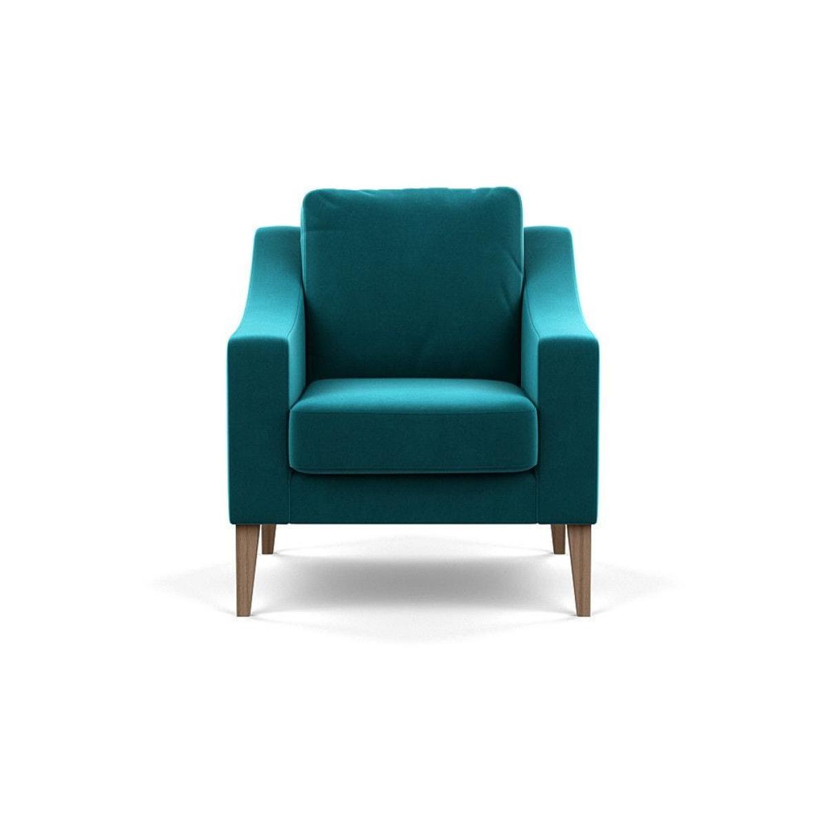 Heal's Richmond Armchair Smart Luxe Velvet Ocean Black Feet - Heal's UK Furniture – image 115