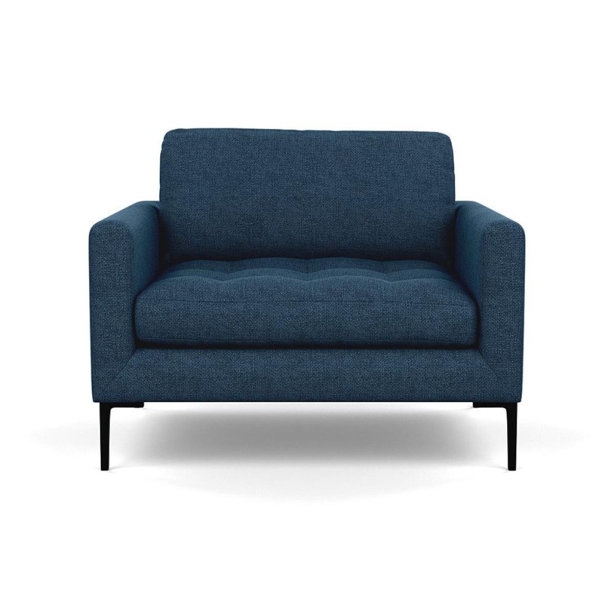 Heal's Richmond Armchair Smart Luxe Velvet Ocean Black Feet - Heal's UK Furniture – image 117