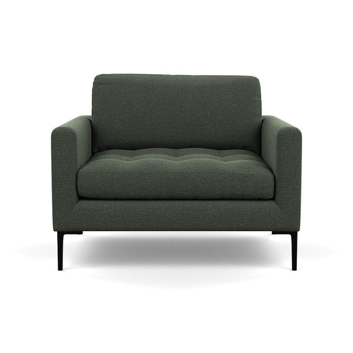 Heal's Richmond Armchair Smart Luxe Velvet Ocean Black Feet - Heal's UK Furniture – image 128