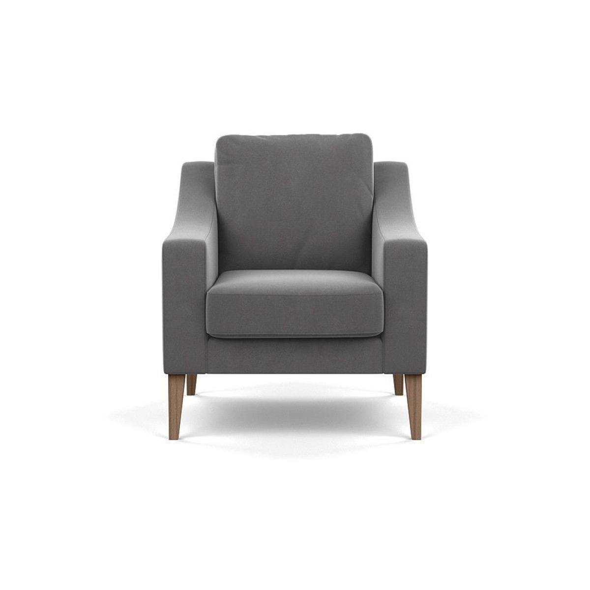 Heal's Richmond Armchair Smart Luxe Velvet Ocean Black Feet - Heal's UK Furniture – image 14