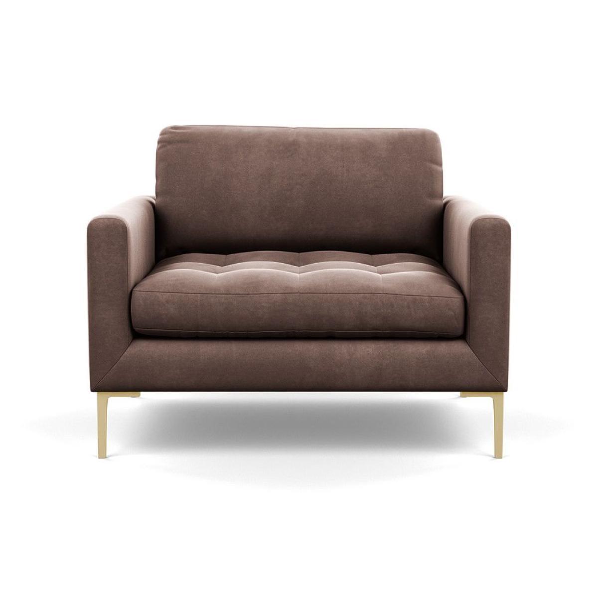 Heal's Richmond Armchair Smart Luxe Velvet Ocean Black Feet - Heal's UK Furniture – image 15