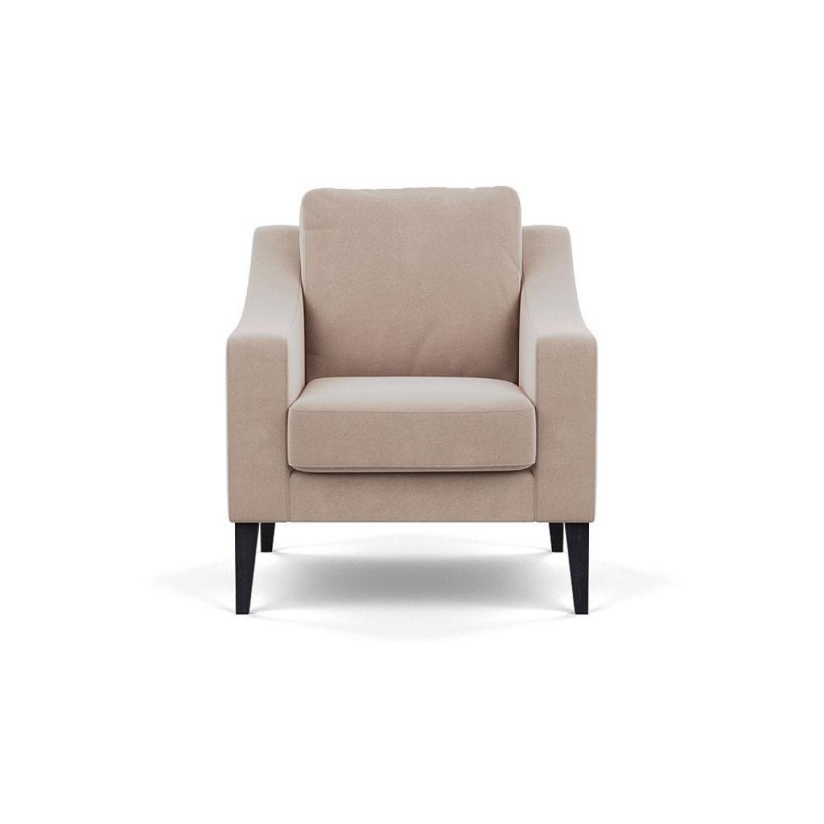 Heal's Richmond Armchair Smart Luxe Velvet Ocean Black Feet - Heal's UK Furniture – image 21