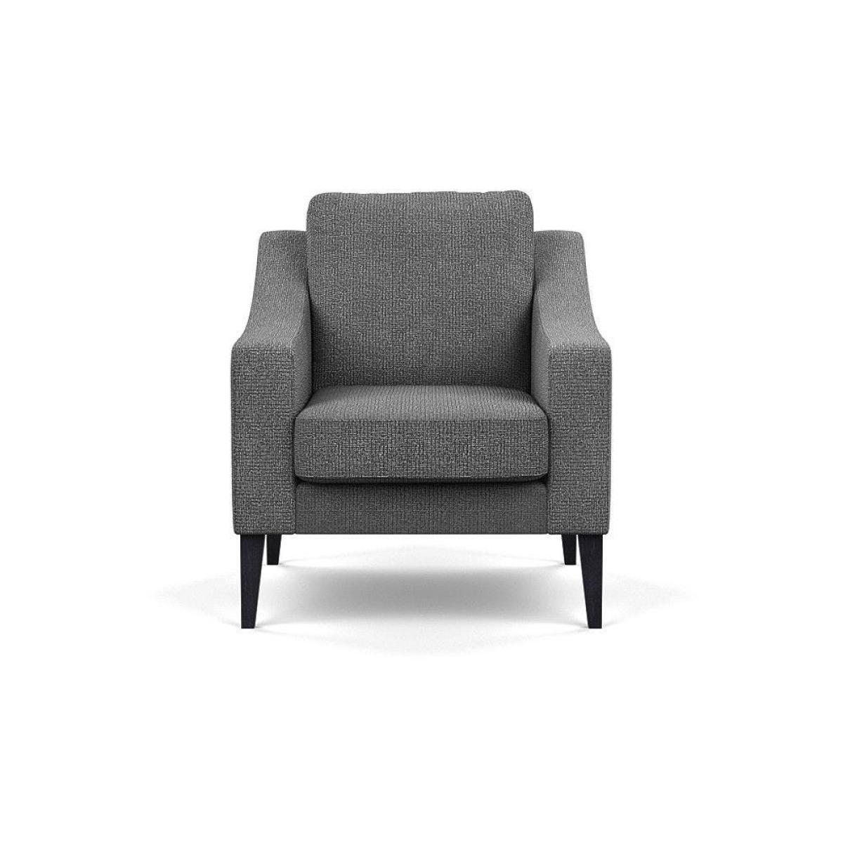 Heal's Richmond Armchair Smart Luxe Velvet Ocean Black Feet - Heal's UK Furniture – image 27