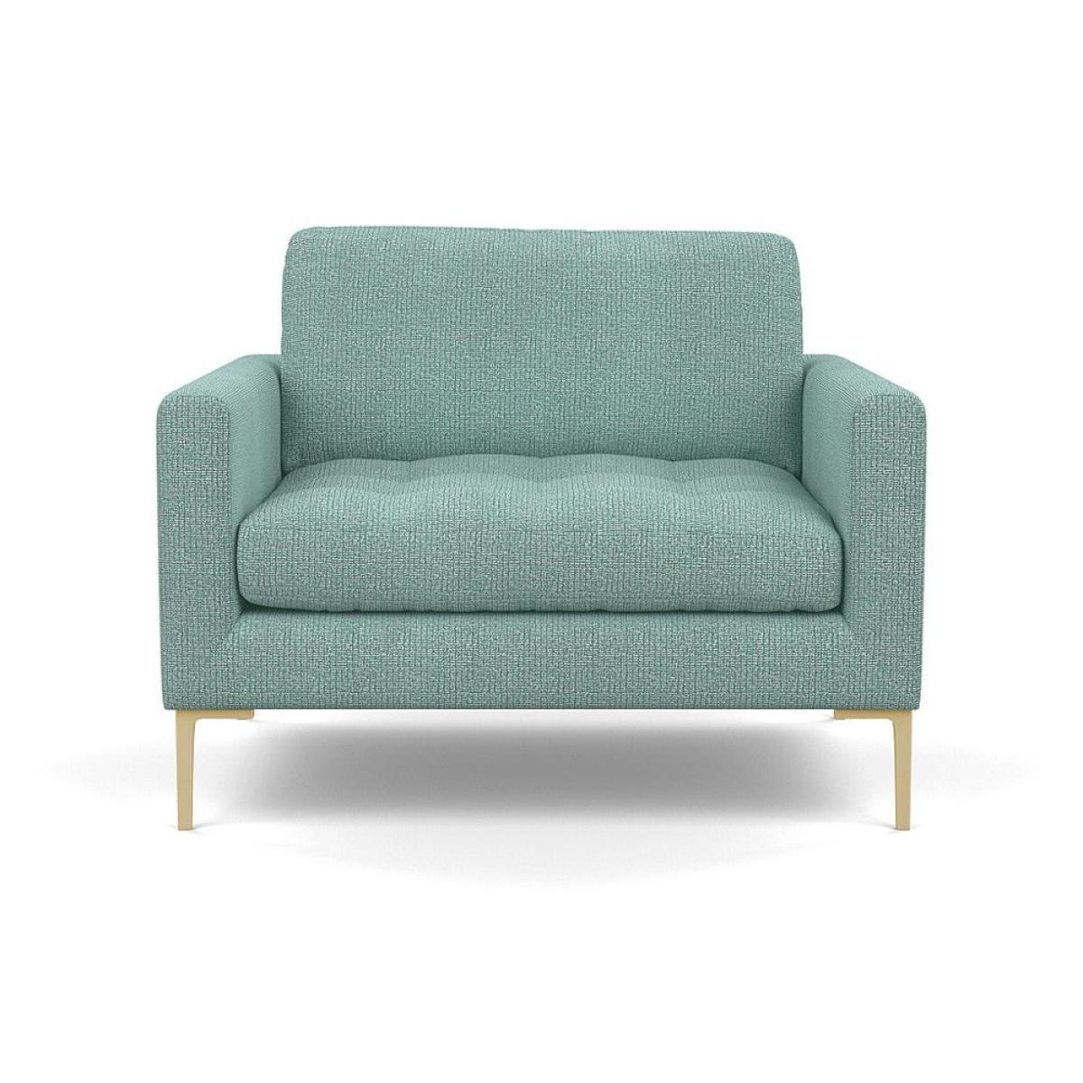Heal's Richmond Armchair Smart Luxe Velvet Ocean Black Feet - Heal's UK Furniture – image 35