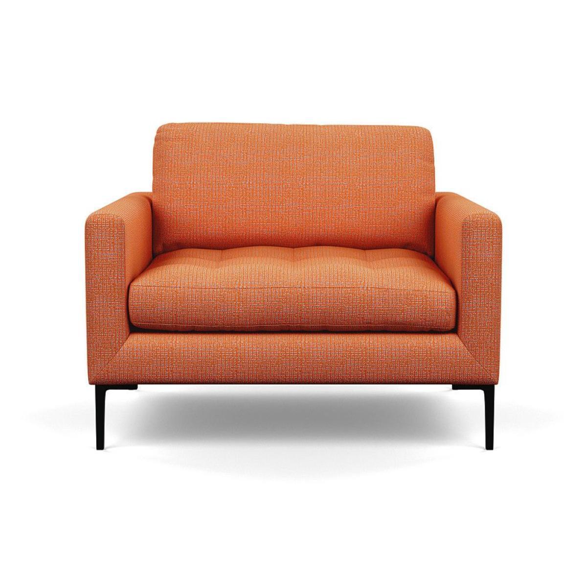Heal's Richmond Armchair Smart Luxe Velvet Ocean Black Feet - Heal's UK Furniture – image 38