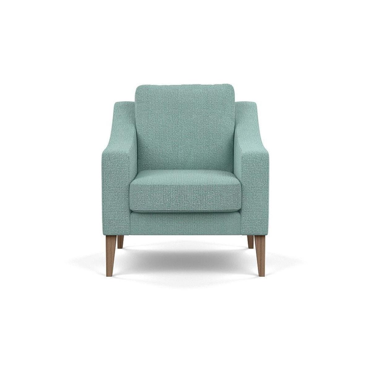 Heal's Richmond Armchair Smart Luxe Velvet Ocean Black Feet - Heal's UK Furniture – image 5
